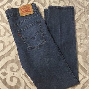 Boys Youth Levi's 511 Slim Straight Leg Classic Denim Blue Jeans Size 14 Regular